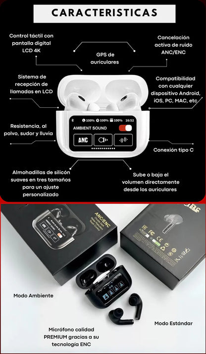 🎧✨ AirPods Pro 2 con Pantalla Táctil: Innovación, Estilo y Sonido Premium ✨🎧